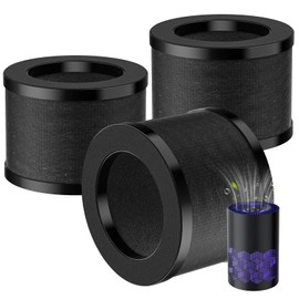 3 Pack TZ-K1 Replacement Filter Compatible with ToLife TZ-K1 Air Puri-fier, FreAire KN6391, MK01 MK06 Air Purifiers And VOOPNU DH-JH12 Air Purifier, Efficienct 3-in-1 DH-JH12 Filter