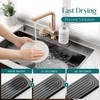 Diatomite Kitchen Faucet Mat - 14Inch Water Absorbing Stone Tray
