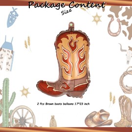 Western Boot Balloons Wild West Western Party Western Theme Baby Shower Birthday Bachelorette Party Decor Supplies 2 Pcs