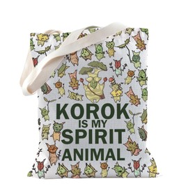 TSOTMO Game Merchandise Gifts BOTW Inspired Korok Gaming Themed Tote Bag for Gamer (KOR Tote)