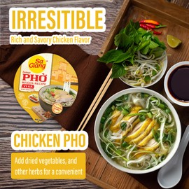 Sa Giang - Sai Gon Pho Noodles, Chicken Pho, Instant Chicken Pho, Chicken Pho Cup, Instant Chicken Pho Vietnamese, Vietnamese Traditional Taste, Chicken Flavour, 1,76 Fl Oz