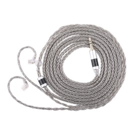 HIFIXAUDIO Tripowin Zonie 2M in Ear Monitor Cable, Long IEM Earphone Cable,16-Core Silver Plated, Upgrade Wire for HiFi Wired Earbuds, Replacement Headphone Cable for Musician (Recessed 2Pin)