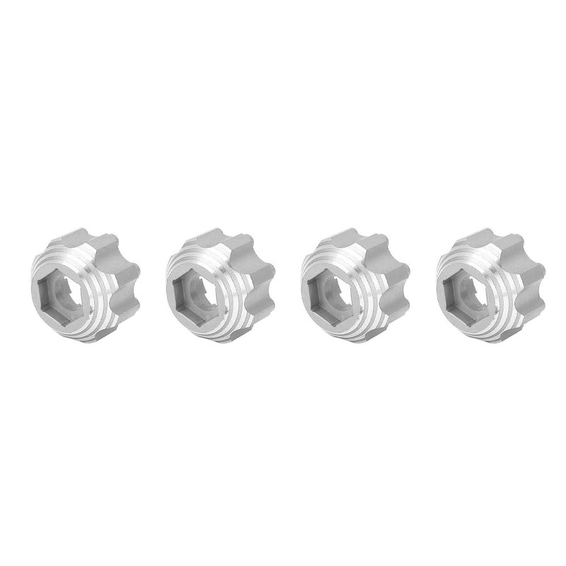 4pcs 8x32 to 17mm Hex Adapters for 8x32 3.8in Wheels