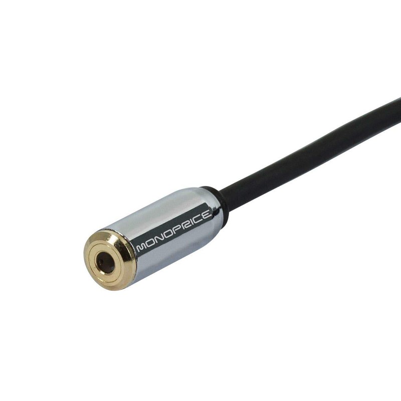 Monoprice 110146 6-Inch 3.5mm Stereo Jack Splitter for Mobile -