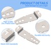 4 Pack Dishwasher Mounting Bracket,Metal Replacement for WP8269145, WP8269145VP, AP3039168,