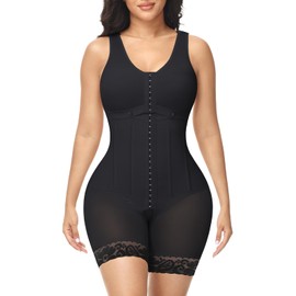 M MYODRESS Fajas Moldeadoras De Cintura Y Abdomen Shapewear Bodysuit Tummy Control Full Body Shaper Plus Size Girdles for Women Postpartum Faja Bbl Post Surgery Tummy Tuck Compression Garment
