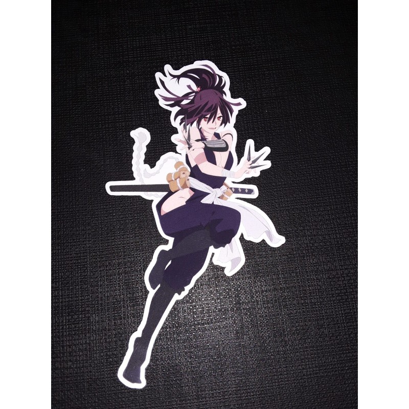 Yuzuriha Hell's Paradise Glossy Sticker Anime Waterproof!