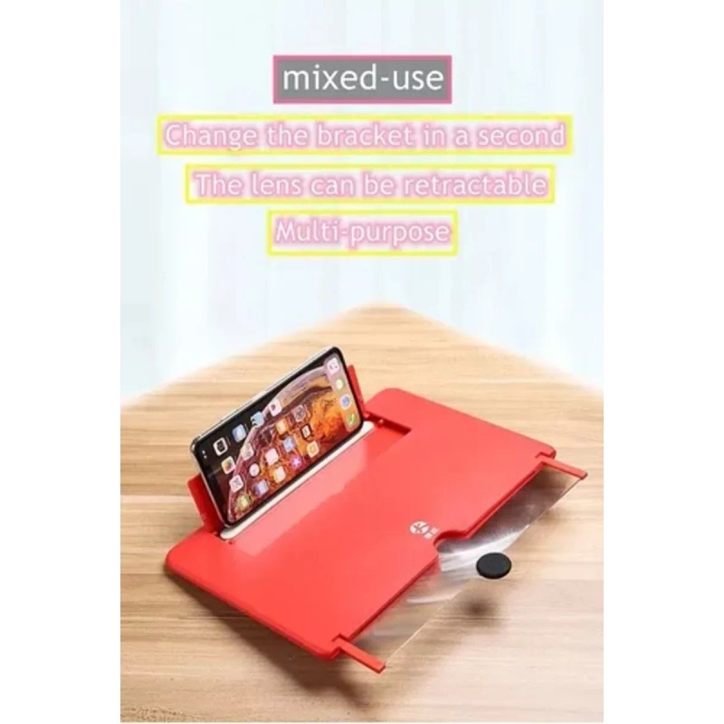 Screen Lupa Amplificadora Pantalla Para Celular Proyector Soporte