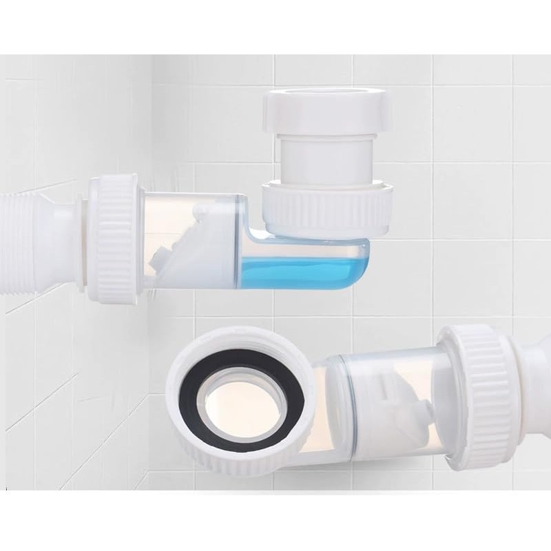 Fokroin 11/4 Inch Siphon, Flexible Siphon, Space-Saving Siphon, Plastic Tube