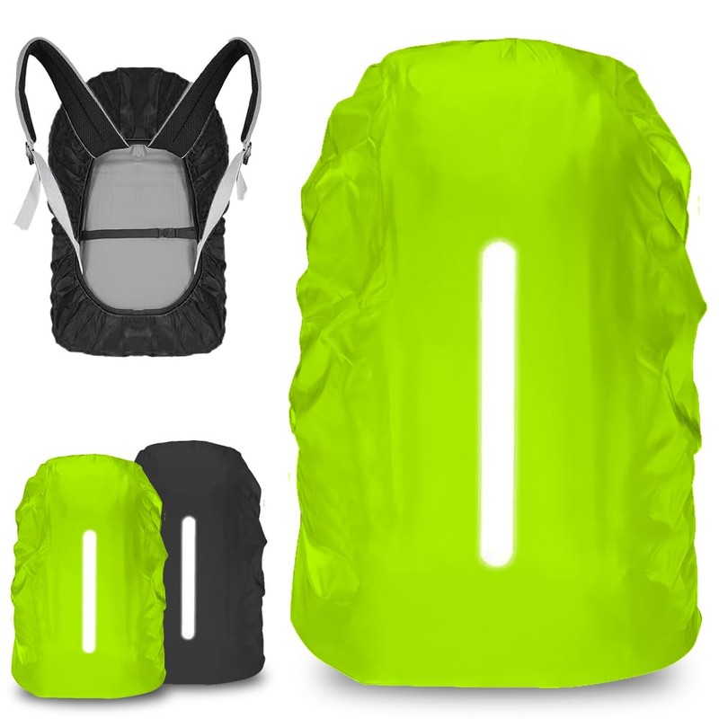 flintronic Rain Cover for Backpacks with Reflective Strips (40-50L), 2