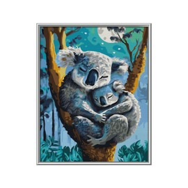 Schipper 609240907 Paint by Numbers Koala with Baby Painting Pictures for Adults Includes Brush and Acrylic Paints 24 x 30 cm