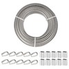 TooTaci 1/4 Stainless Steel Cable, 50ft 1/4 Wire Rope with