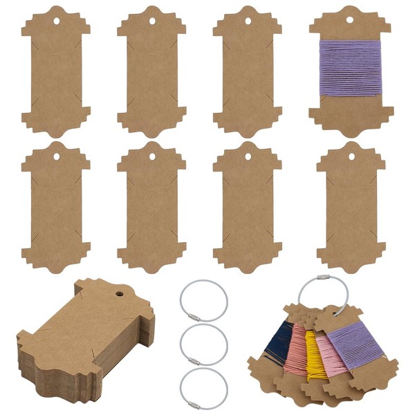 FINGERINSPIRE 100 PCS Embroidery Floss Bobbins Thread Winders with 4