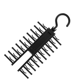 Tie Holder Adjustable Tie Rack, Adjustable X Tie Holder, Tie Holder with Non-Slip Clip, Space for up to 20 Ties or Belts