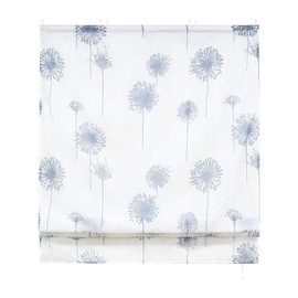 ESLIR Roman Blind Living Room Roman Curtain with Velcro Tape Curtains Kitchen Transparent Ribbon Roller Blind Modern Voile Dandelion Pattern W x H 140 x 140 cm 1 Piece