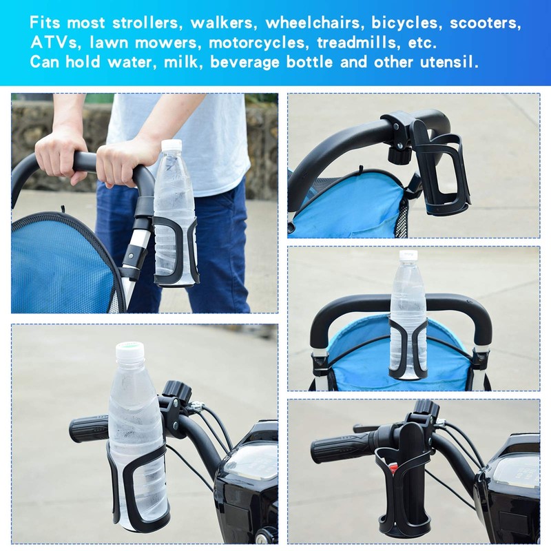 Eucredy Universal Stroller Cup Holder, Upgrade Cup Holder for Walker,