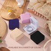 Velvet Square Bracelet Bangle Box with Soft Lining Travel Jewelry