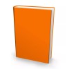 Book Sox Stretchable Book Cover: Jumbo Solid Orange. Fits Most