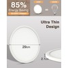 Bowfar LED Ceiling Light, 24 W Round Ceiling Light Flat