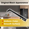 Black Refrigerator Door Handle Set Replace WR12X32350 5304504509 5304504510