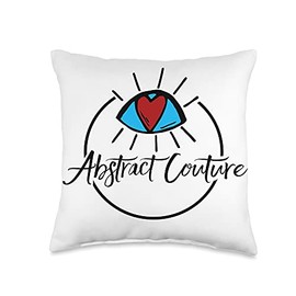 Abstract Couture Classic Logo Pillow Throw Pillow