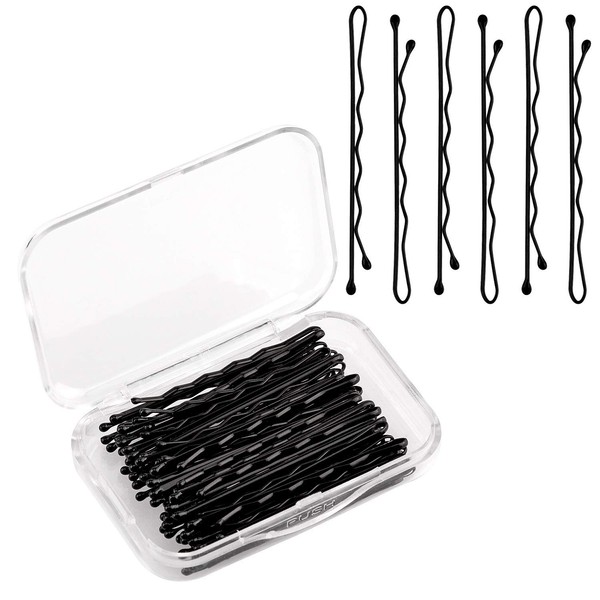 AIEX Pack of 200 Hair Pins Kit Hair Clips Bobby Pins Hair Clips for Women Girls and Hairdressing Salon (Black)