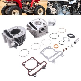 MOFANS 57.4mm 150cc Top End Rebuild Kit Cylinder Piston Gasket Assembly Sets Fit for 150cc GY6 ATV Moped Scooter Go Kart 157QMJ Engines