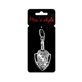 Avisa Stainless steel key chain - 'Pitbull' (silver)