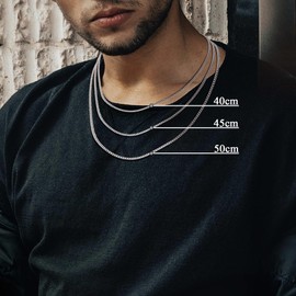 YADOCA 3Pcs Cross Necklace for Men Stainless Steel Silver Black Gold Mens Cross Necklaces Set Jewelry Gifts With Cross Chain And Cross Pendant 16Inch