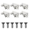 101558 (Pack of 6) Replacement Screws White Shelf Support Pins