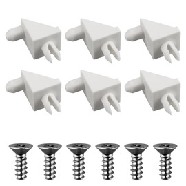 101558 (Pack of 6) Replacement Screws White Shelf Support Pins for IKEA (Pax Komplement)