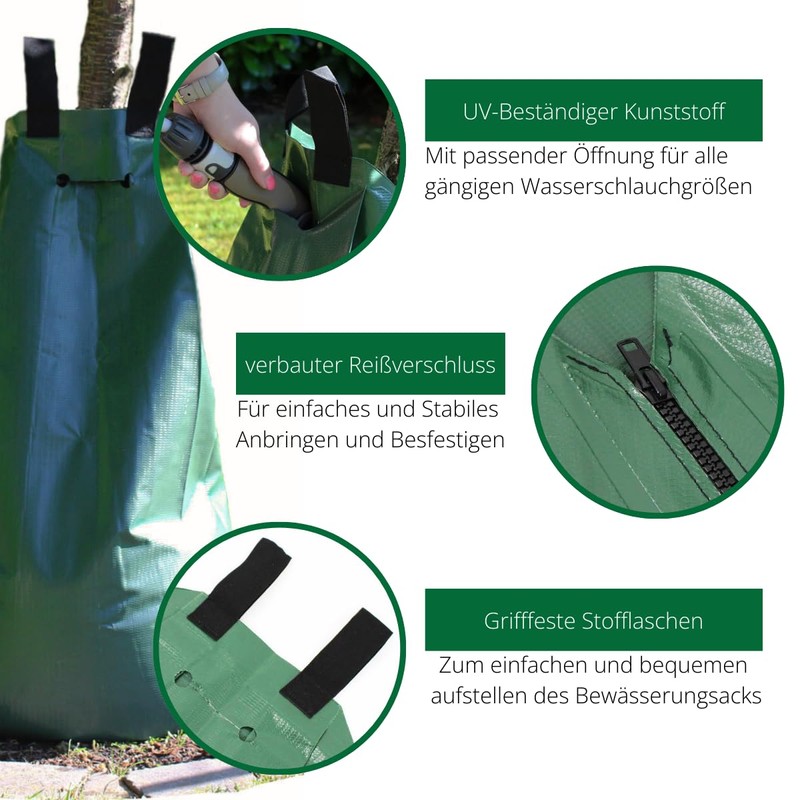 Rekord Tree Watering Bag, 75 L, PVC Tree Watering Bag,