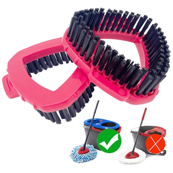 UOMYLEIR Spin Mop Scrubber Head Replacement Compatible with Vileda Turbo