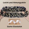 PUSCOBSY Leopard Print Hair Scrunchies for Women, Fabric Hair Bobbles