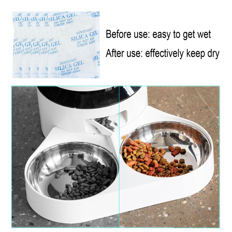 LNGJIN Silica Gel Desiccant Pack, Desiccant for Automatic Feeders, Silica