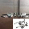 SagaSave 2 x Metal Fridge Freezer Pull Handle Lock Release