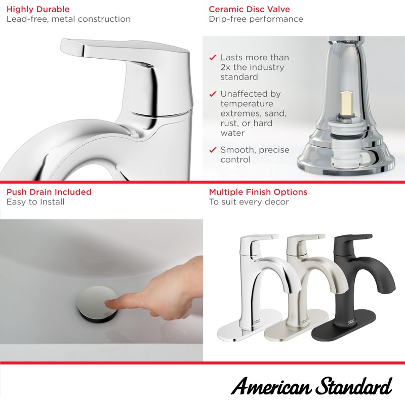 American Standard 7429101.002, Becklow Single-Handle Bathroom Faucet , Chrome