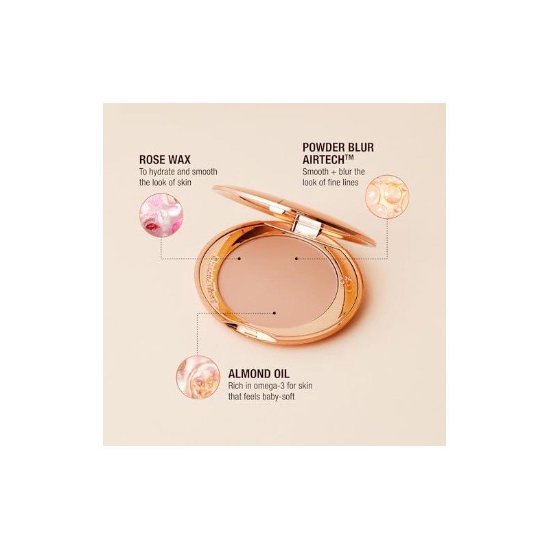 Charlotte Tilbury Airbrush Flawless Finish Setting Powder - Pore-Blurring Pressed