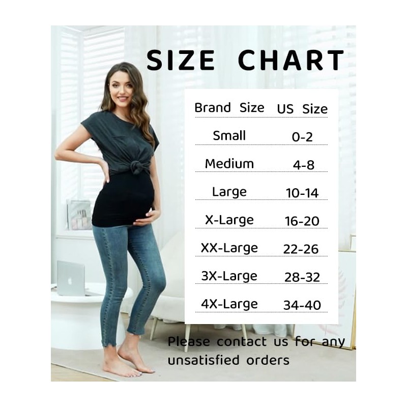 KUNINDOME Combination of Maternity Shirts Extenders and Pants Waist Extenders,