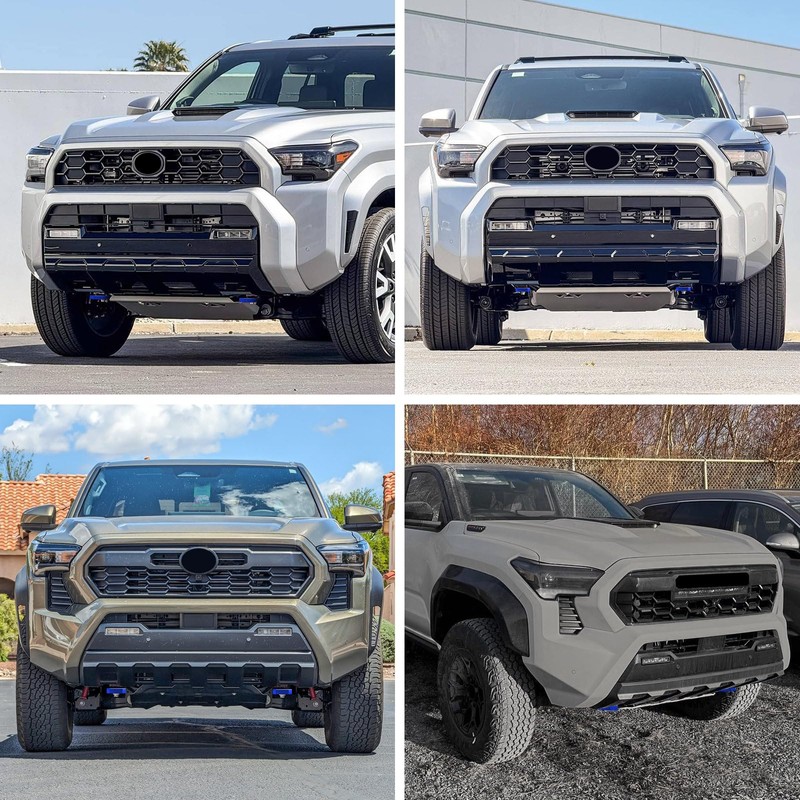 TECHPICCO Front Tow Hooks Covers for Tacoma 2024-2026/4Runner 2025-2026, Car