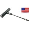 Steel Heavy Duty T-Handle Tire Plug Repair Tool with Replaceable