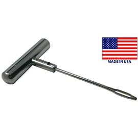 Steel Heavy Duty T-Handle Tire Plug Repair Tool with Replaceable Split Eye Needle - USA