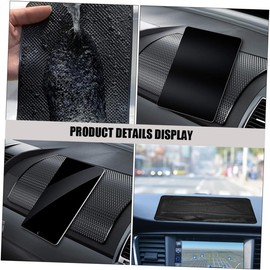Hemobllo Alfombrillas Negro de Tablero Antideslizantes Coche para 2piezas en Poliuretano Fáciles de Limpiar y Diseño Minimalista para Variedad de Autos