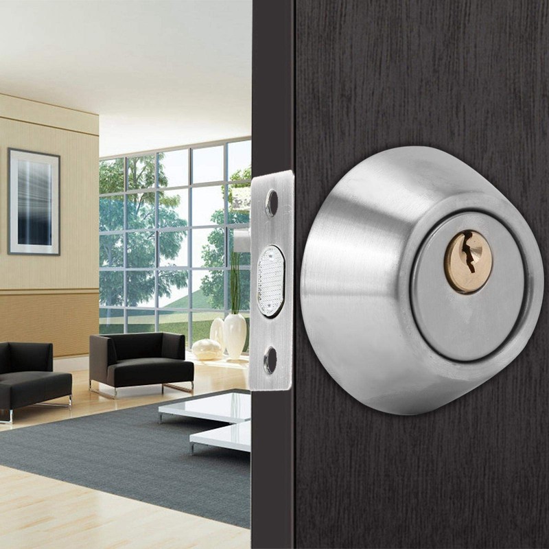 Security Door Lock, Double Cylinder Steel Anti-Thief Door Bolt with
