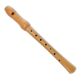 keepdrum Recorder German Fingering Soprano School Flute Pear Wood with Accessories