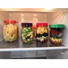 Tiardey 16 Pcs Colored Plastic Mason Jar Canning Lids –