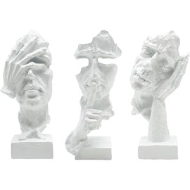 Huhote Home Decoration, Statue Decoration, Sculpture Decoration Living Room, Modern Decorative Figures, Sculpture Figures Decoration, Collectible Statue for Living Room, Bookcase, Shelf, Desk Decor