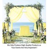 ShinyBeauty Chiffon Backdrop Curtain 10FT Yellow Sheer Curtains 2 Panels