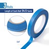 Mr. Pen- Black Masking Tape, 0.6 Inch Wide, 3 Rolls,