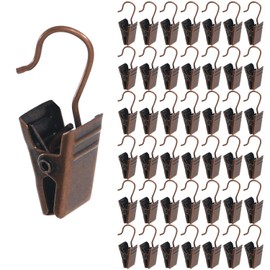 Pstyle. PST-050 Curtain Clips Hooks Runner Set of 42 (Bronze)